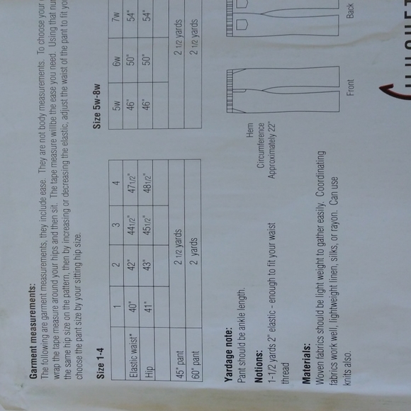 Silhouette Patterns Woven Yoga Pants. - Picture 10 of 13